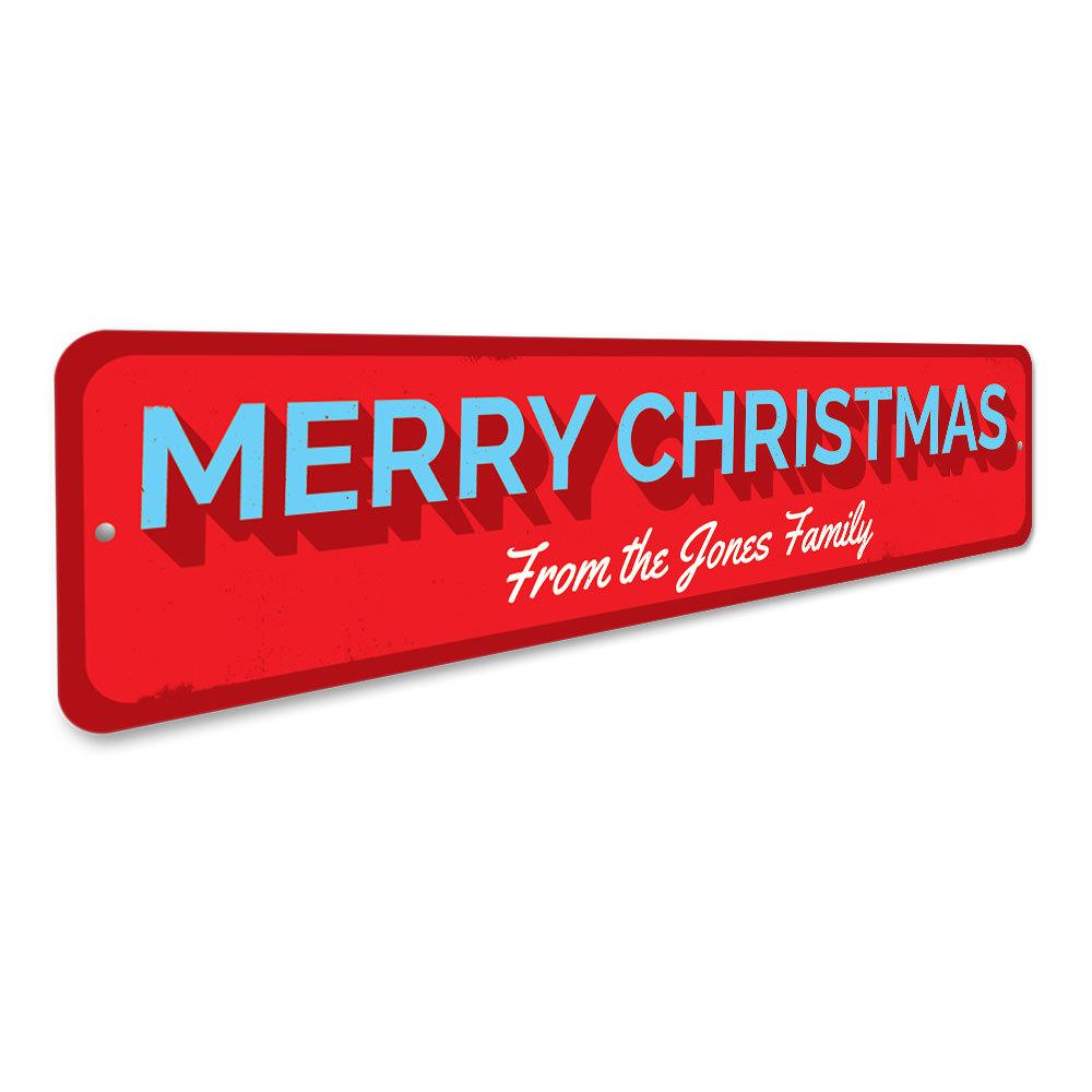 Merry Christmas Family Sign