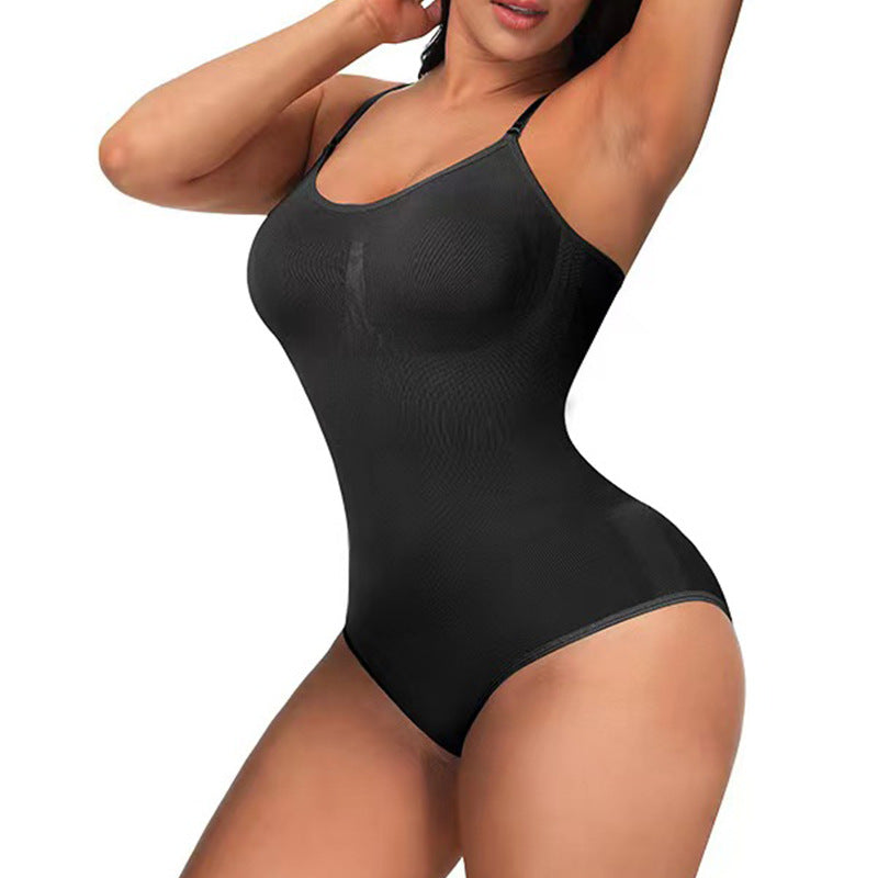Seamless One Piece Body Shaper Women's Belly-Lifting Hip Shaping Underwear Elastic Slimming Body Corset