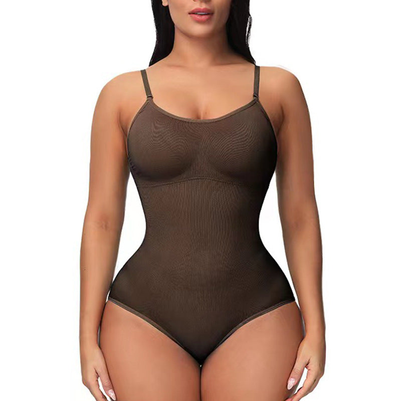 Seamless One Piece Body Shaper Women's Belly-Lifting Hip Shaping Underwear Elastic Slimming Body Corset