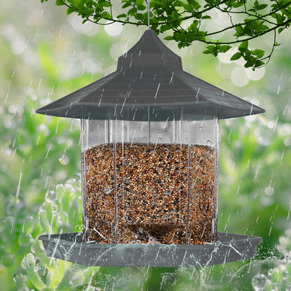 Wild Bird Feeder,Bird Feeders Squirrel Proof for Outside,Bird Feeders for Outdoors Hanging,Bird Feeders for outside Clearance, Gray Pet's Supplies |