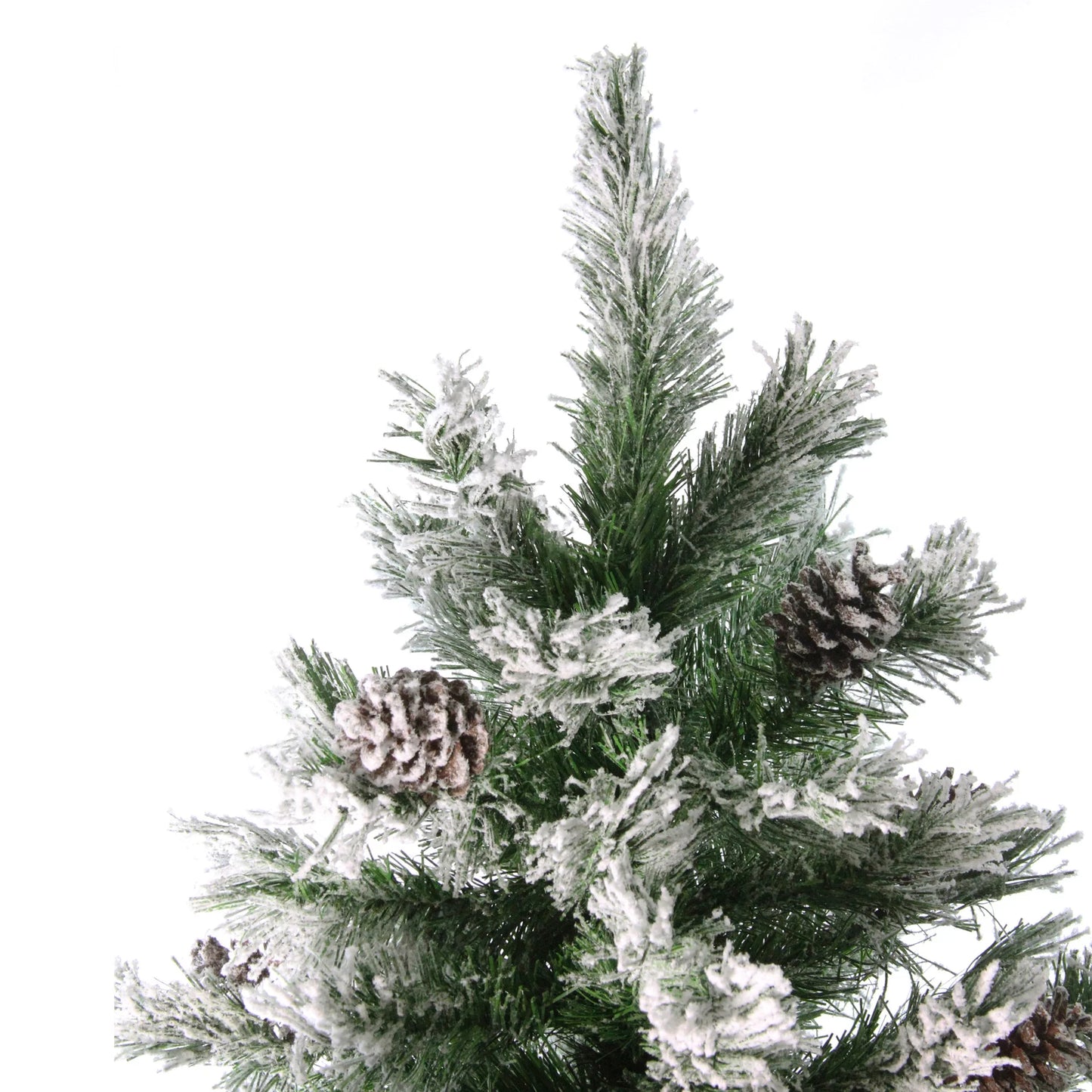 Medium Flocked Angel Pine Artificial Christmas Tree - 6' - Unlit Pet's Supplies |