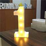 AMZER® Digit Shape Decoration Light Dry Battery Powered Warm White