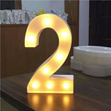 AMZER® Digit Shape Decoration Light Dry Battery Powered Warm White