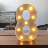 AMZER® Digit Shape Decoration Light Dry Battery Powered Warm White