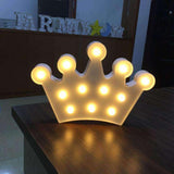 AMZER Creative Crown Shape Warm White LED Decoration Light, Party