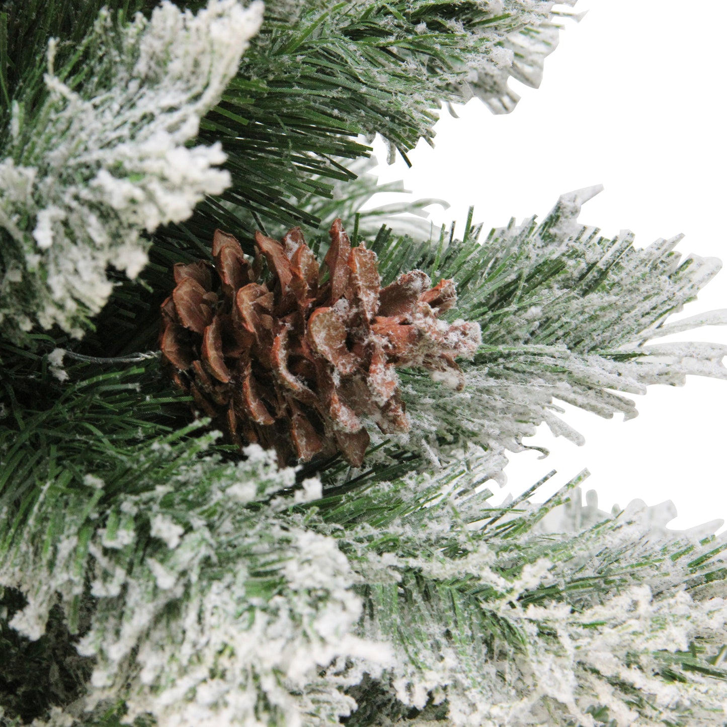 Medium Flocked Angel Pine Artificial Christmas Tree - 6' - Unlit Pet's Supplies |