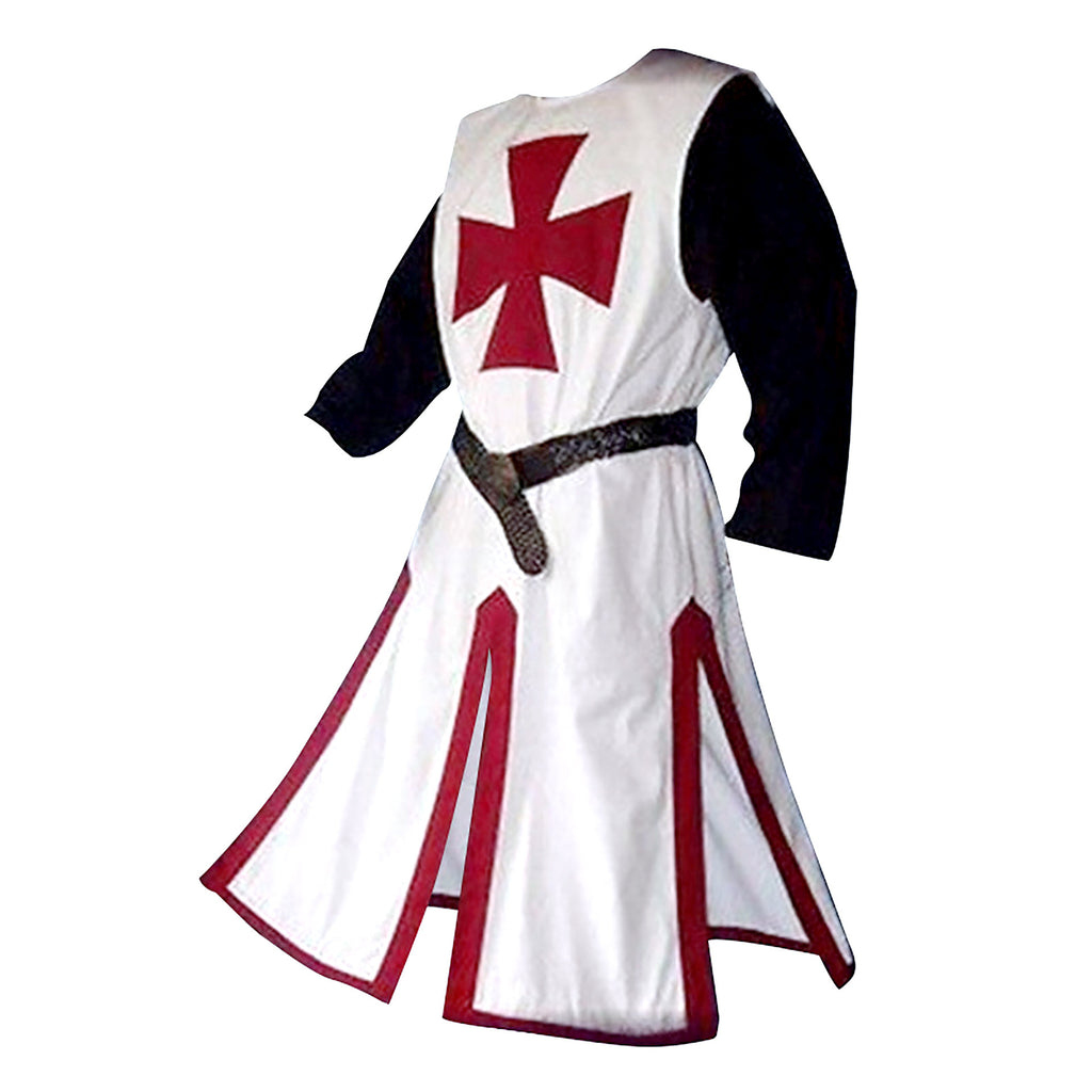 Halloween Costume Medieval Corset Cut-Out Patchwork Men's Top Templar Knight Foreign Trade Drop Shipping