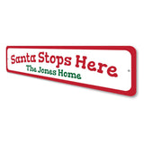 Santa Stop Here Sign