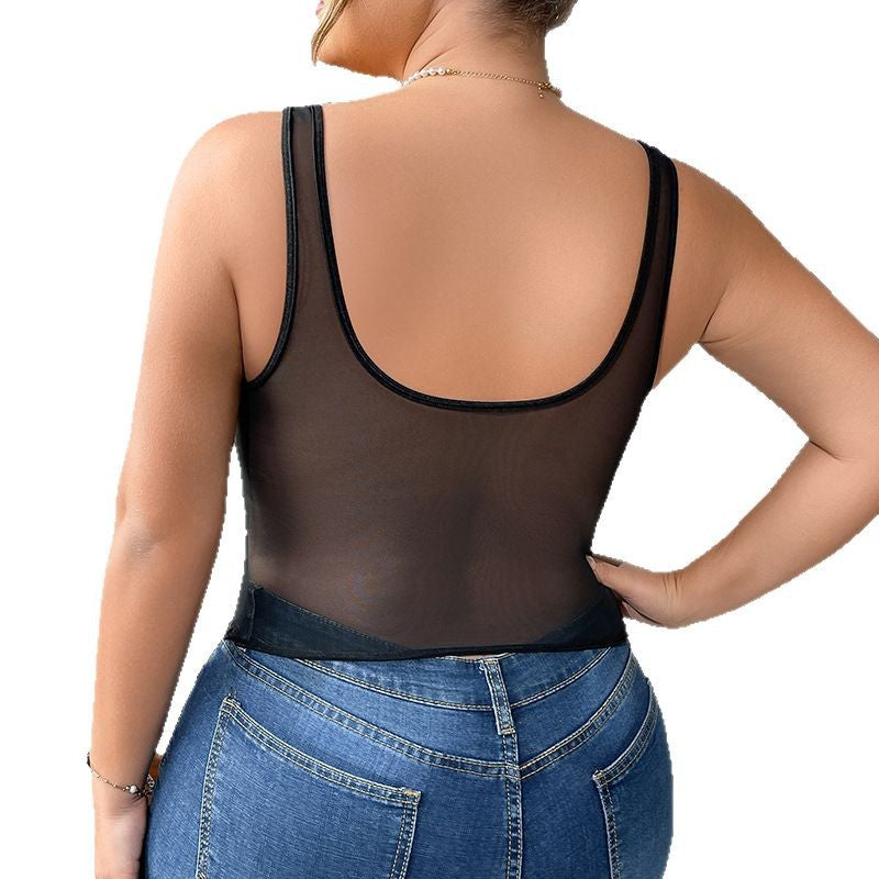 Sexy fishbone corset camisole vest