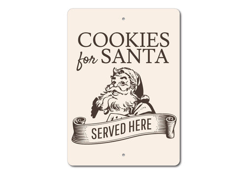 Cookies for Santa Served Here Sign