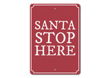 Santa Stop Sign