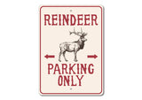 Reindeer Parking Sign