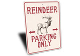 Reindeer Parking Sign