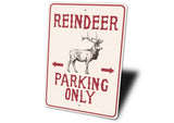 Reindeer Parking Sign