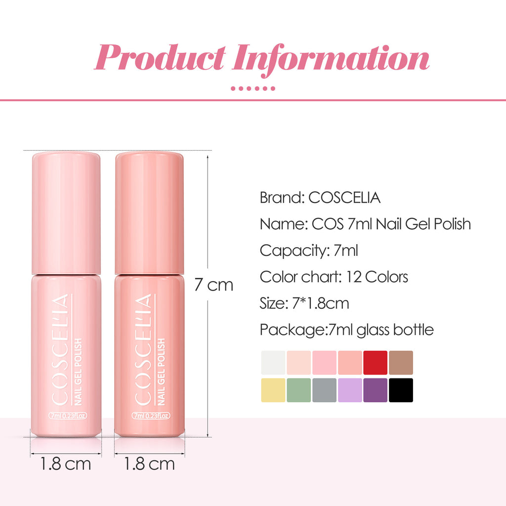 Macaron Color Round Tube Series Nail Polish Glue Nail Art Net Red Popular Color