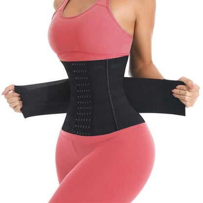 Waist Trainer Shaper for Women Full Body Belly Girdle Shaping Waist Cincher Wrap Belt Tummy Control Shapewear Black