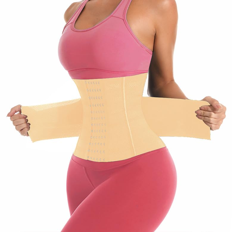 Waist Trainer Shaper for Women Full Body Belly Girdle Shaping Waist Cincher Wrap Belt Tummy Control Shapewear Black
