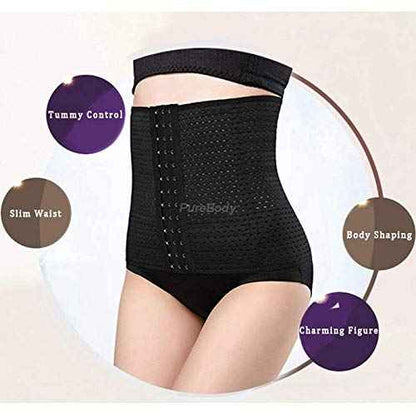 PureBody Waist Trainer – Women's Shapewear – Instantly Reduces Your Waist Size Giving You an Hourglass Figure…