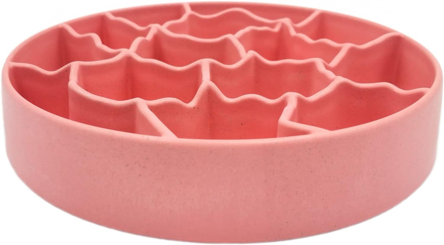 8 Inch Slow Feeder Bowl, Bamboo Fiber Polypropylene, Anti-Gulping Design for Dogs & Cats, 2.5 Cup Capacity Pet's Supplies |