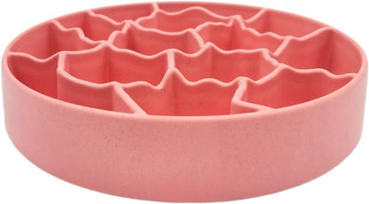 8 Inch Slow Feeder Bowl, Bamboo Fiber Polypropylene, Anti-Gulping Design for Dogs & Cats, 2.5 Cup Capacity Pet's Supplies |