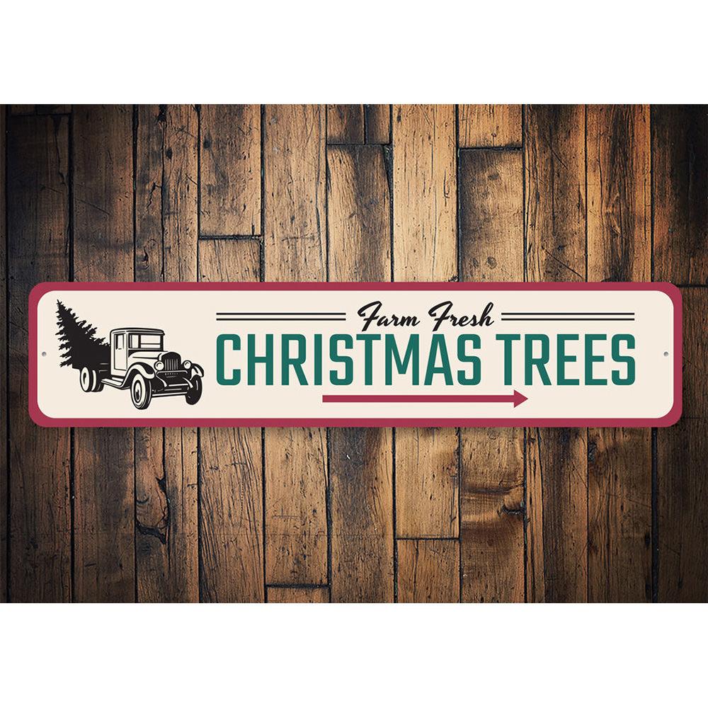 Farm Fresh Christmas Trees Sign