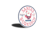 Santa's Workshop Christmas Sign