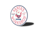 Santa's Workshop Christmas Sign