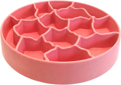 8 Inch Slow Feeder Bowl, Bamboo Fiber Polypropylene, Anti-Gulping Design for Dogs & Cats, 2.5 Cup Capacity Pet's Supplies |