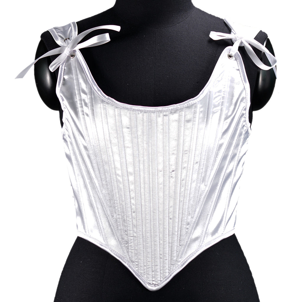 New satin waistband vest with sexy straps, slim fit, short fishbone vest, corset
