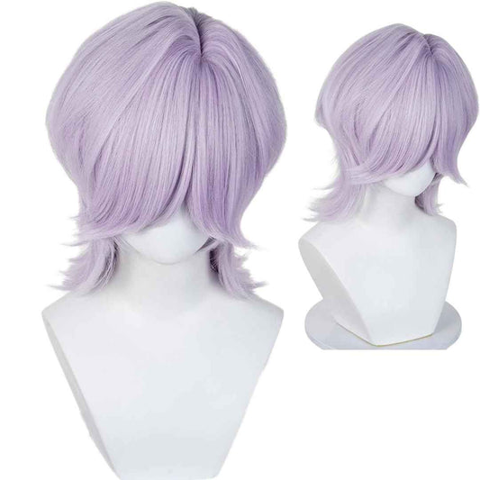 Snugeasy Rumi Costume Kids Wig Cosplay, Anime Mira Zoey Costume Wigs for Women Men, Purple Braid Wig Outfit Hair Halloween Cosplay Props