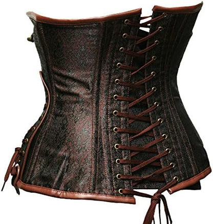 bslingerie® Gothic Steampunk Heavy Duty Waist Cincher Underbust Corset