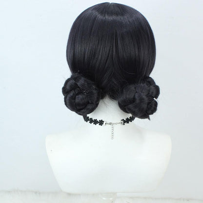 Snugeasy Rumi Costume Kids Wig Cosplay, Anime Mira Zoey Costume Wigs for Women Men, Purple Braid Wig Outfit Hair Halloween Cosplay Props