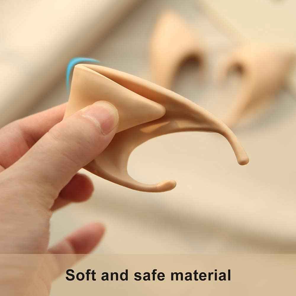 FRESHME Fairy Pixie Elf Ears - Cosplay Soft Pointed Ears Elven Masquerade Vampire Fairy Ears Makeup Costume Accessories