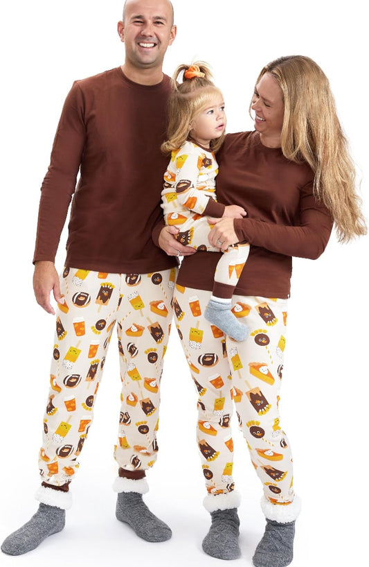 Family Matching Holiday Pajamas Organic Cotton for Men, Women, Kids, Toddlers, Baby Boys, Girls, Unisex Pets