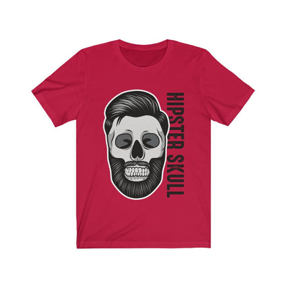 Hipster Skull Popculture Graphic T-Shirt