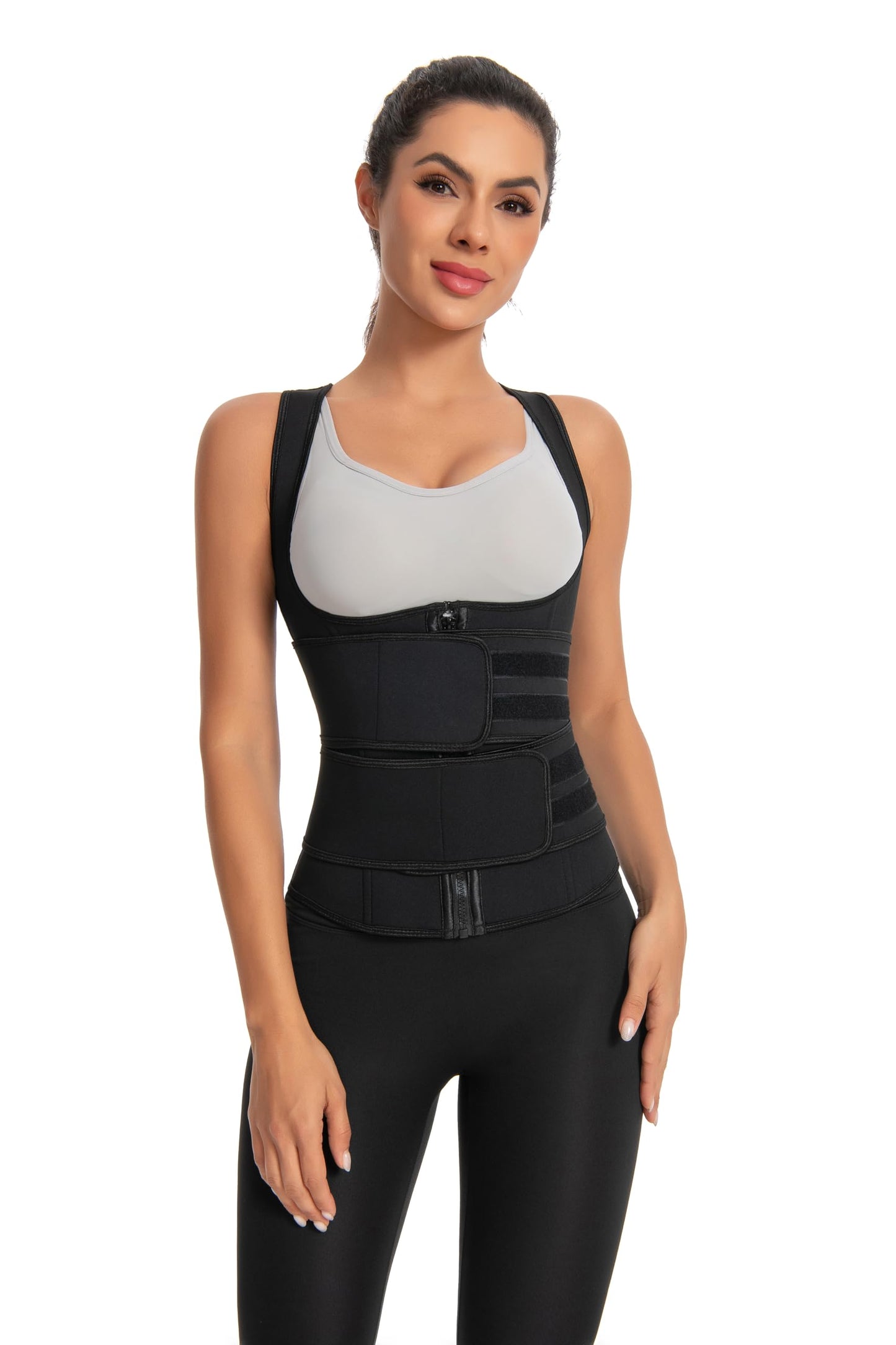 Corset Top Bodysuit Plus Size Black Shapewear Waist Trainer Corset Top