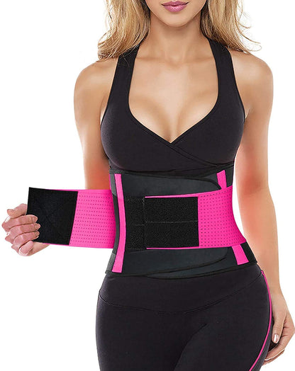 YIANNA Waist Trainer Belt for Women Waist Trimmer Weight Loss Workout Fitness Back Support Belts