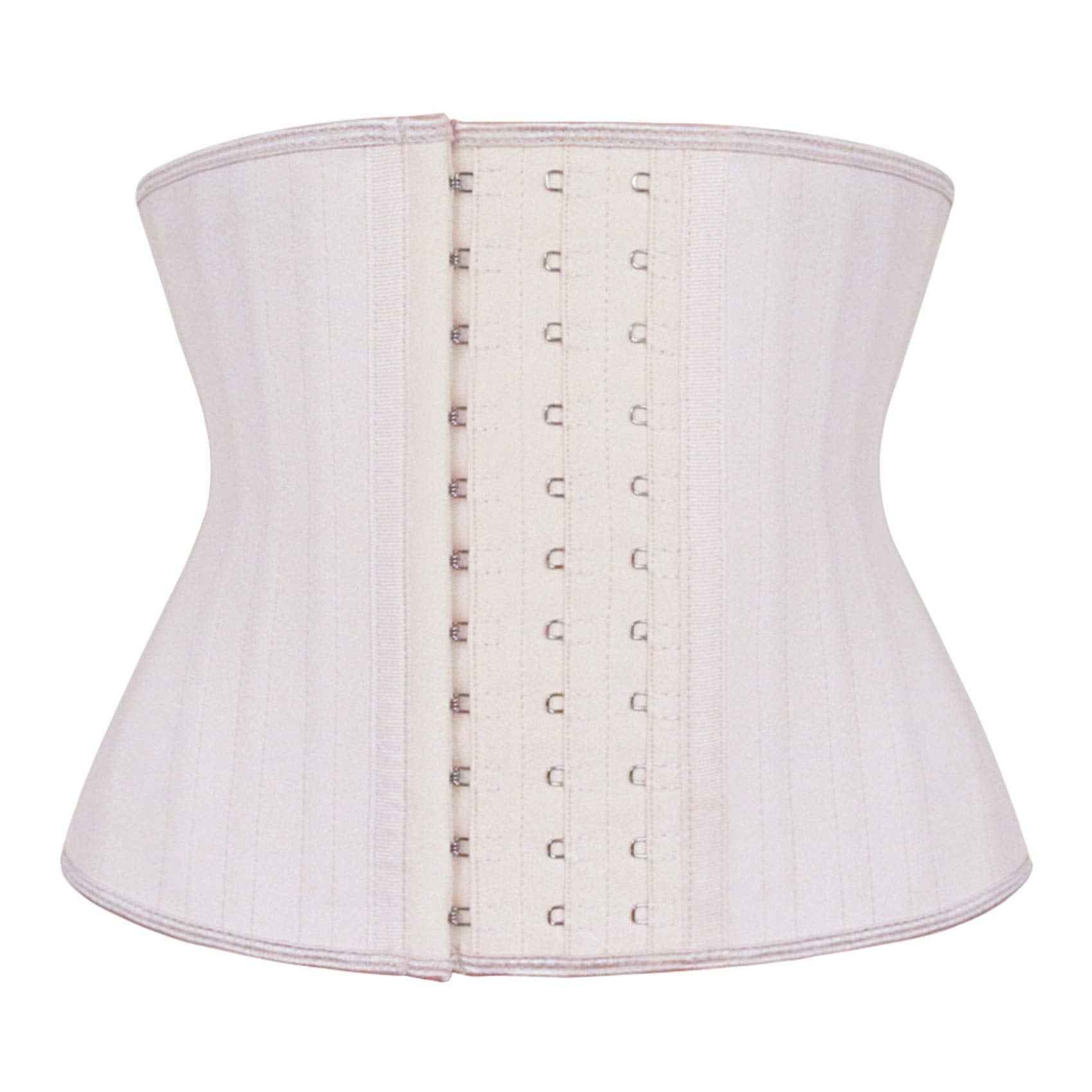Atbuty Short Torso Waist Trainers Cincher Corset Underbust Body Shaper Latex Sport Girdle