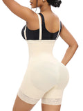 YIANNA Fajas Colombianas Shapewear for Women Tummy Control Butt Lifter Faja Body Shaper,YA7267-Beige-M