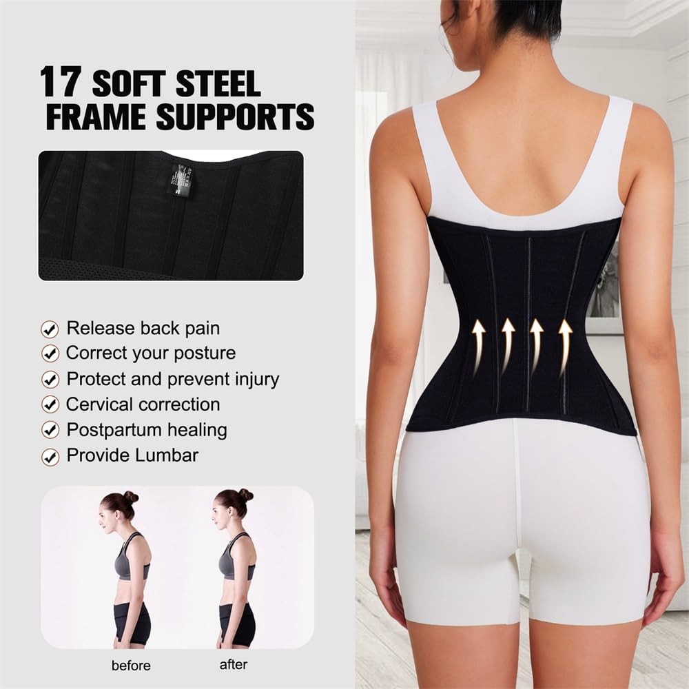 Waist Cincher Trimmer Belt Girdle Workout Shapewear Tummy Control Shaper Waist Trainer for Women