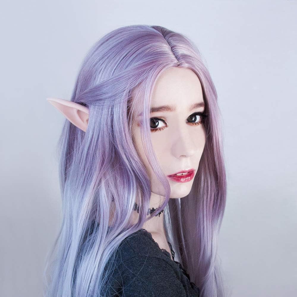 FRESHME Fairy Pixie Elf Ears - Cosplay Soft Pointed Ears Elven Masquerade Vampire Fairy Ears Makeup Costume Accessories
