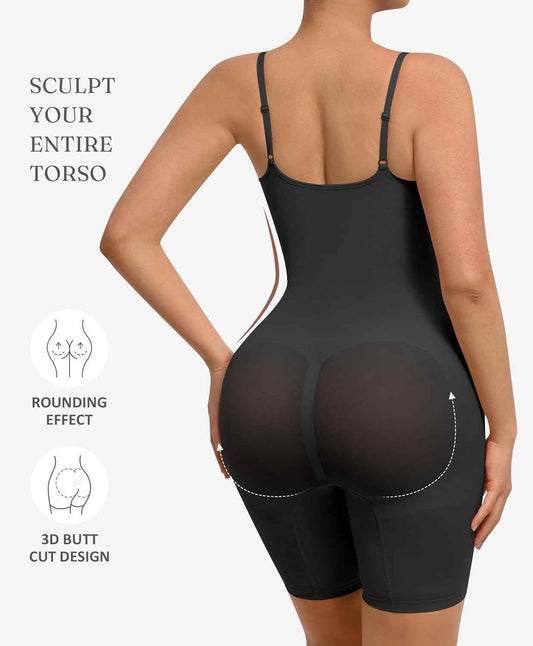 FeelinGirl Shapewear Bodysuit Tummy Control Seamless Sculpting Hip Enhancer Body Shaper for Women