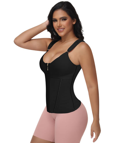 Waist Trainer For Women Corset Shapewear With Zipper Faja Body Shaper Tummy Control Girdle