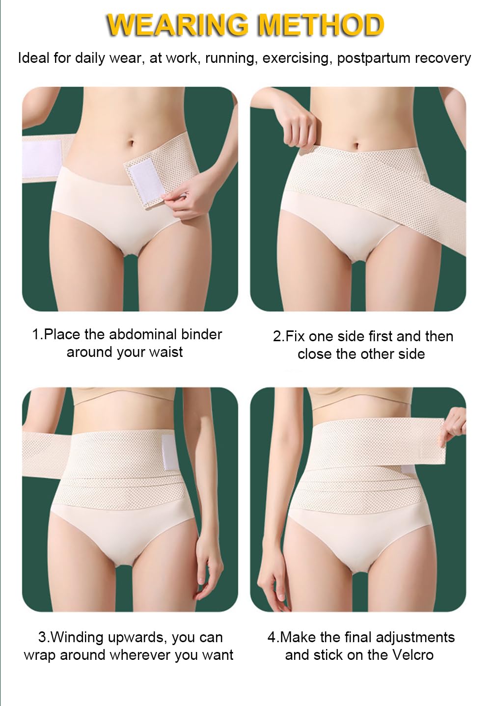 Waist Trainer for Women Lower Belly Fat, Belly Wrap Tummy Control Shapewear Corset Shapewear for Women, Faja Body Shaper