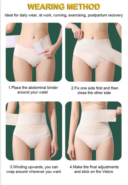 Waist Trainer for Women Lower Belly Fat, Belly Wrap Tummy Control Shapewear Corset Shapewear for Women, Faja Body Shaper