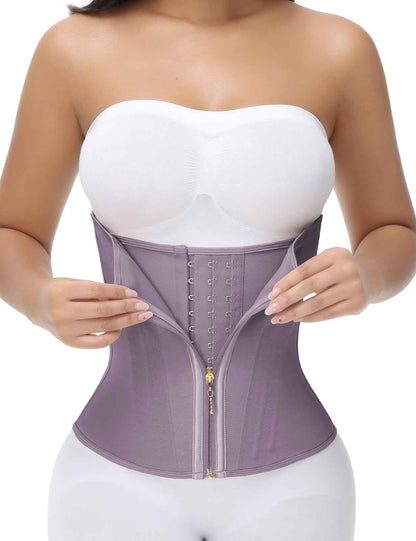 SHAPSHE Waist Trainer for Women Tummy Control Workout Waist Cincher Corset Shapewear Postpartum Body Shaper with Zipper Hook