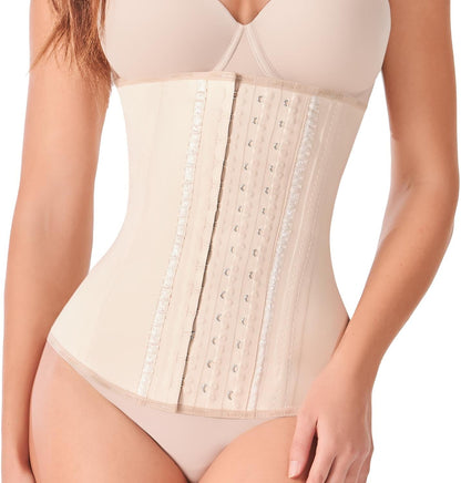 Ann Chery 2021 Latex Waist Trainer for Women |3 Hook Body Shaper|High Compression Colombian Waist Cincher |Daily & Sports Use