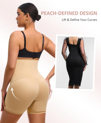 FeelinGirl Shapewear for Women Tummy Control High Waist Body Shaper Shorts Waist Trainer Girdle Thigh Slimming Panties