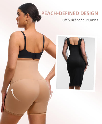 FeelinGirl Shapewear for Women Tummy Control High Waist Body Shaper Shorts Waist Trainer Girdle Thigh Slimming Panties