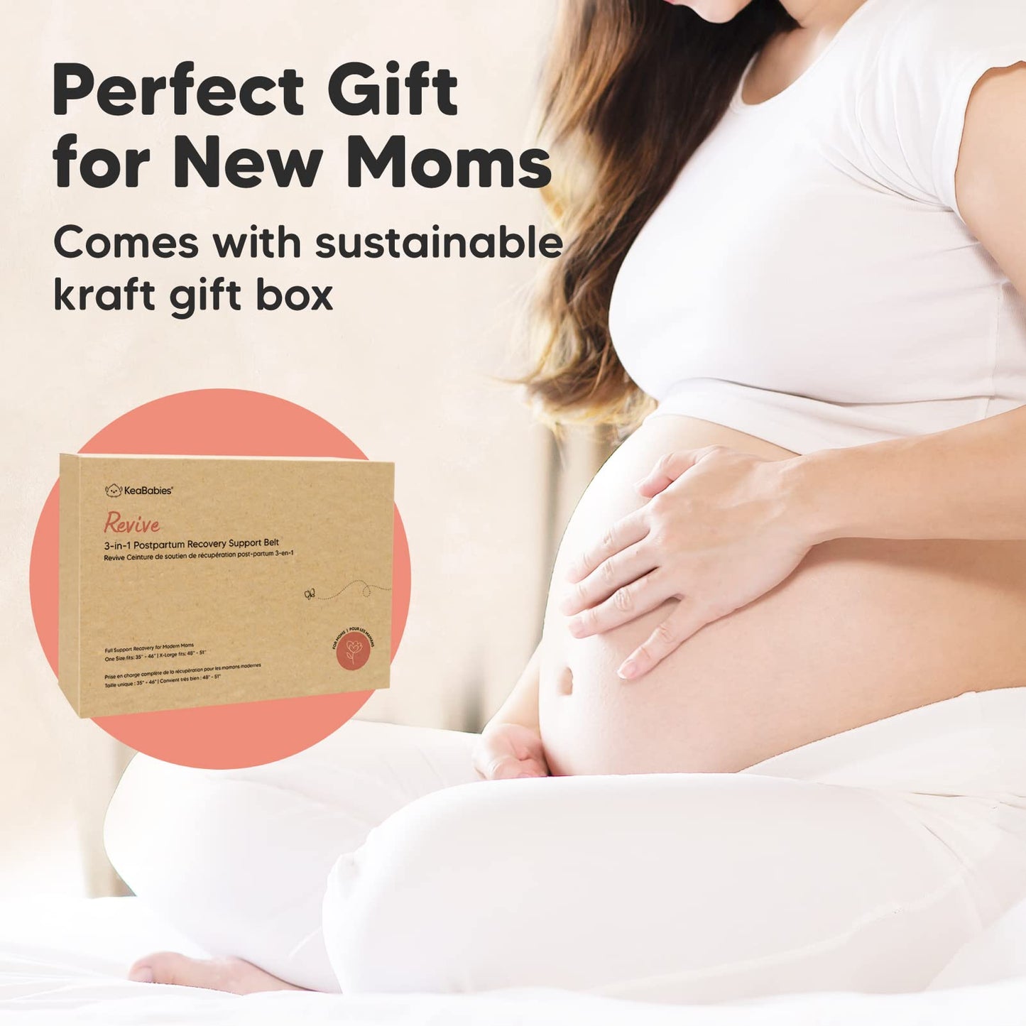 3 in 1 Postpartum Belly Support Recovery Wrap – Postpartum Belly Band, After Birth Brace, Slimming Girdles, Body Shaper Waist Shapewear, Post Surgery Pregnancy Belly Support Band (Midnight Black, M/L)